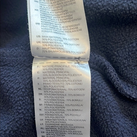 Adidas Navy Blue Hoodie Mens Large - Picture 9 of 15